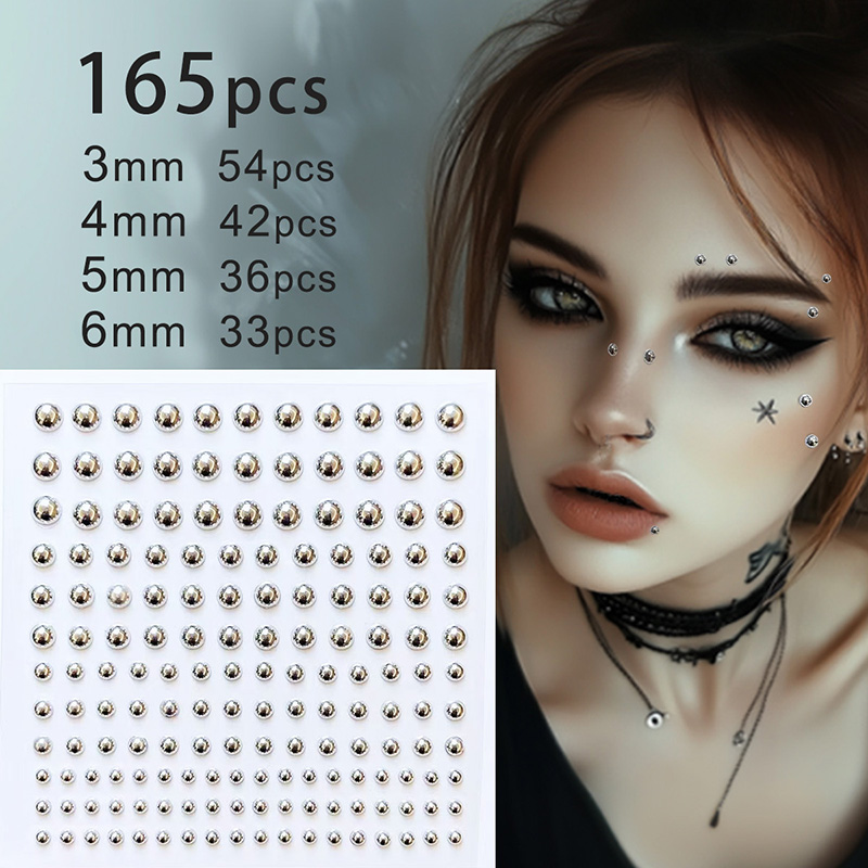 Body Jewelry Diamond - 3D Face Eyes Party Makeup Tattoo
