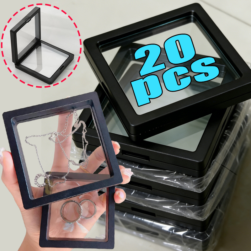 Body Jewelry Display - 1-20pcs Transparent PE Film Jewelry Box