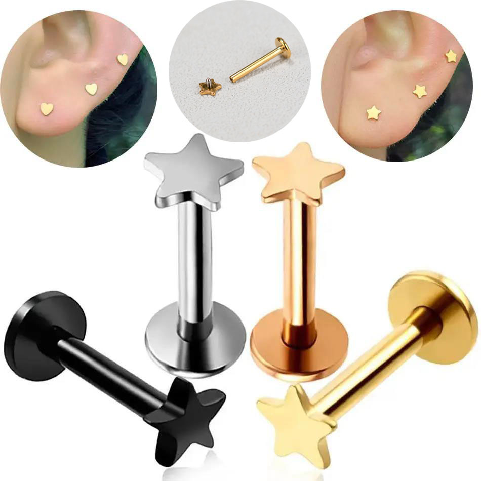 Body Jewelry Internally Threaded - 16G Piercing Titanium Steel Internal Thread