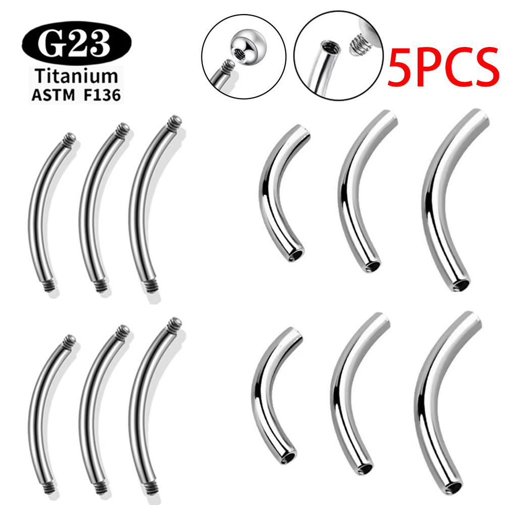 Body Jewelry Internally Threaded - 5 Pcs/Lot ASTM F136 Titanium Internal