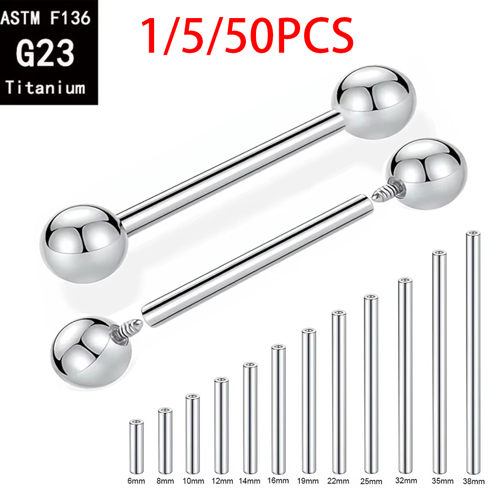 Body Jewelry Internally Threaded - 1/5/50PCS ASTM F136 Implant Grade Titanium