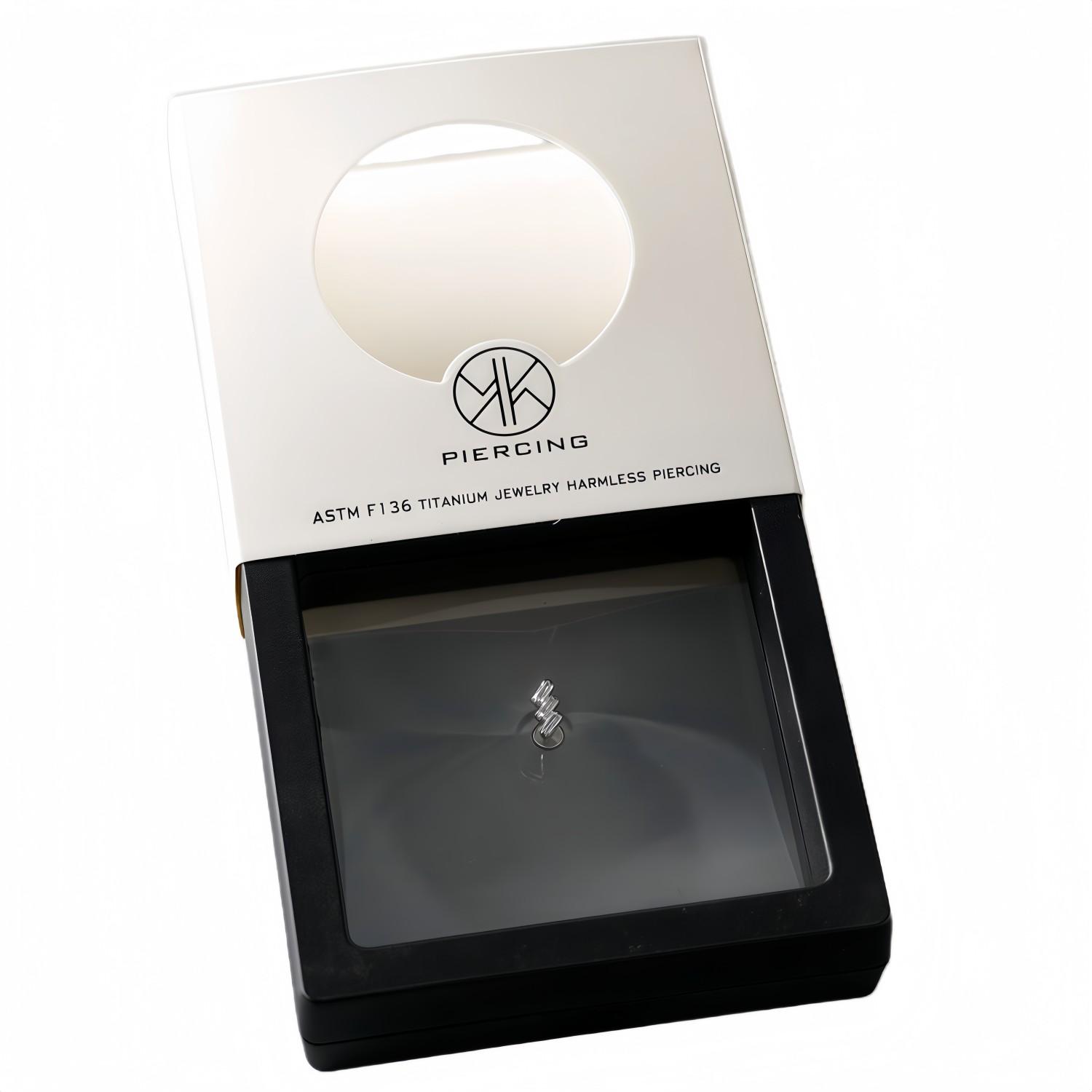 ATSM F136 Titanium Lip Zircon  - Body Jewelry Jewelry Box recension och pris