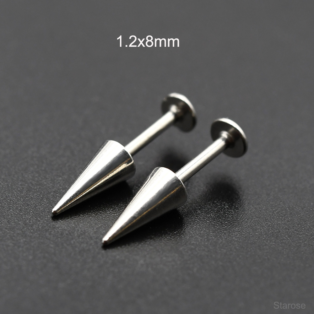 Starose 2Pcs Gothic Cone Stain - Body Jewelry Vertical Labret recension och pris