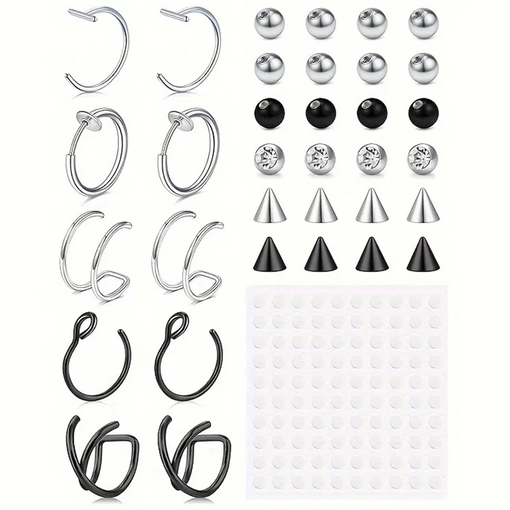 Fake Piercings Fake Lip Ring F - Body Jewelry Nose Studs recension och pris