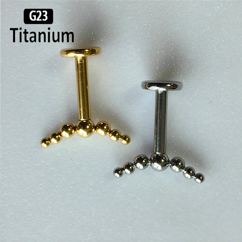 G23 Titanium Piercing 7pcs Bal - Body Jewelry Vertical Labret recension och pris