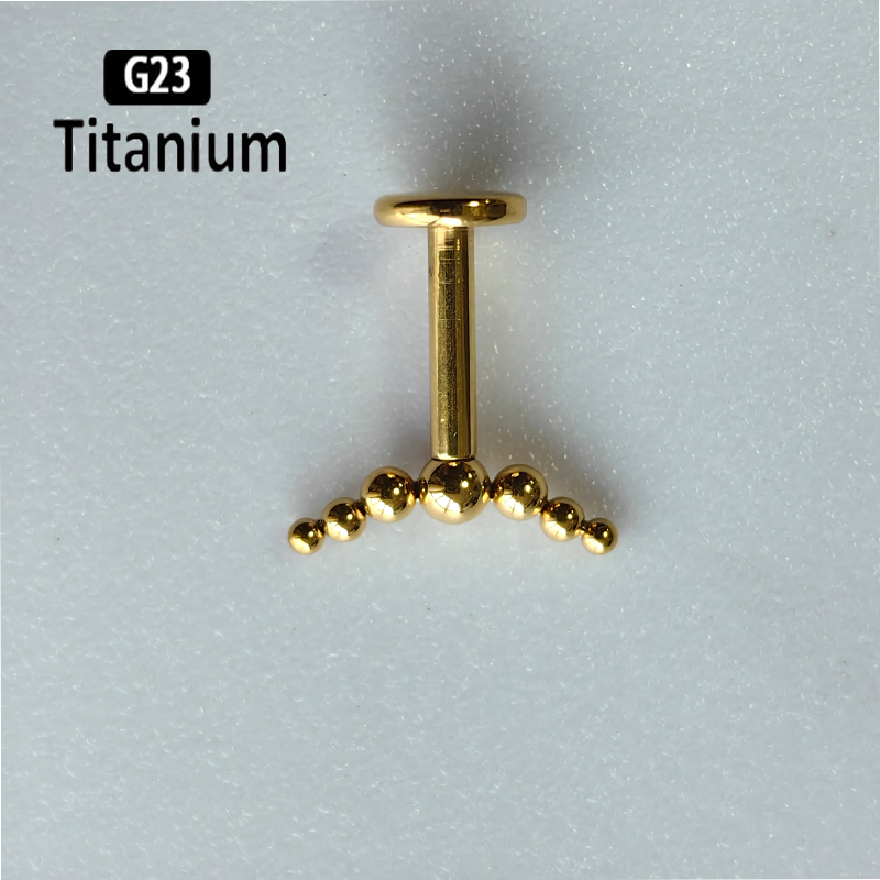 G23 Titanium Piercing 7pcs Bal - Body Jewelry Vertical Labret recension och pris