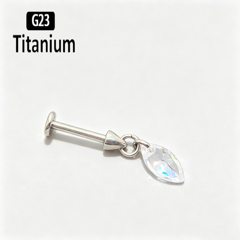 G23 Titanium Piercing Vertical - Body Jewelry Vertical Labret recension och pris
