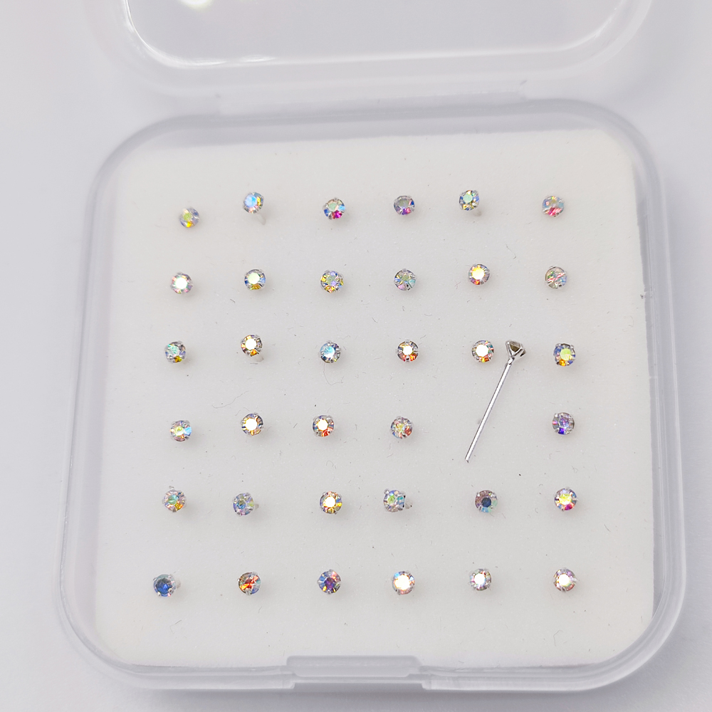 925 Sterling silver nose stud  - Body Jewelry Jewelry Box recension och pris