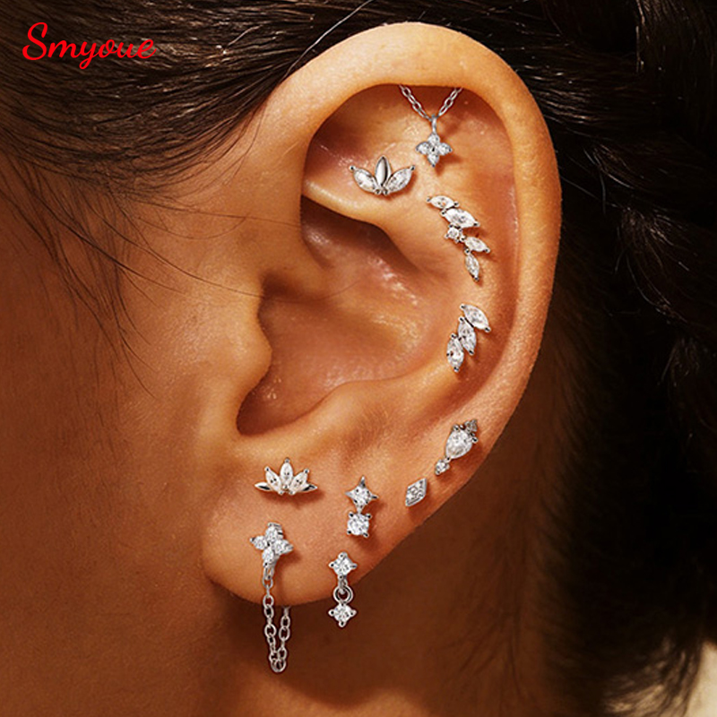 Smyoue Moissanite 100% S925 Pi - Body Jewelry Flat Back recension och pris