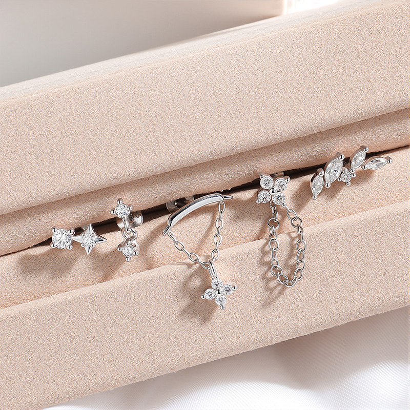Smyoue Moissanite 100% S925 Pi - Body Jewelry Flat Back recension och pris