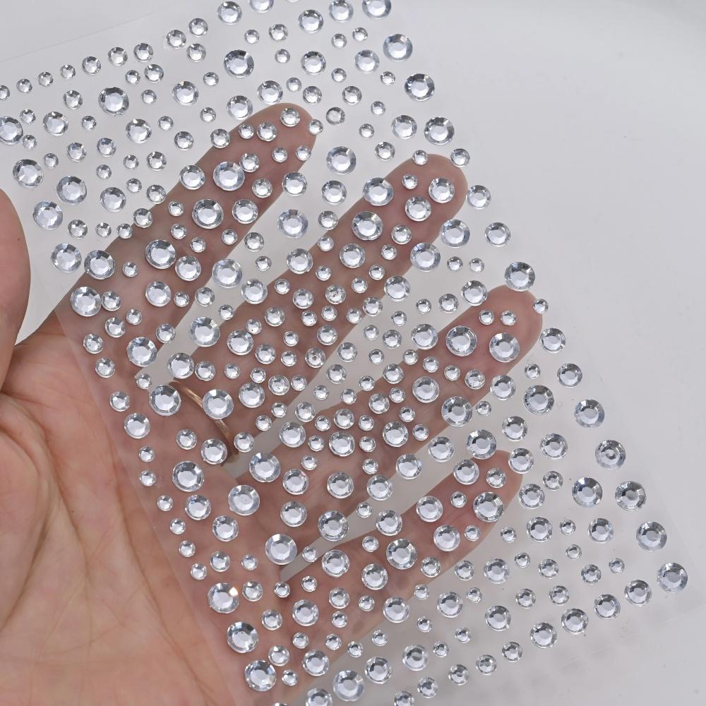 1 Sheet Silver-White Glitter 3 - Body Jewelry Diamond recension och pris