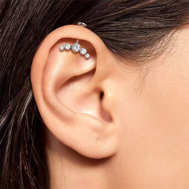 G23 Titanium Ear Piercing Inte - Body Jewelry Vertical Labret recension och pris