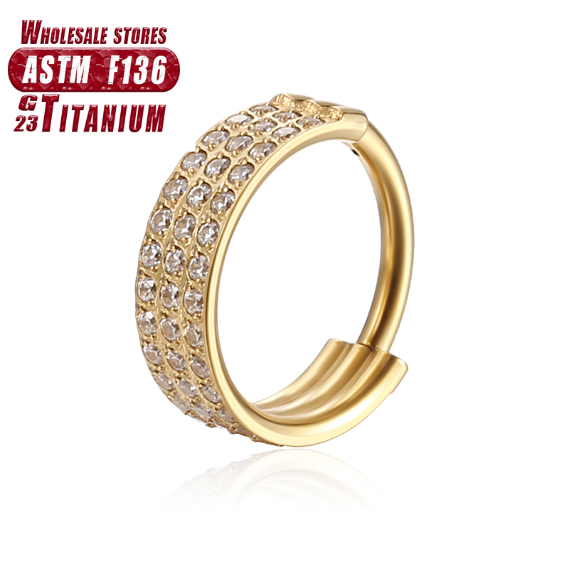 F136 Titanium Nose Ring Implan - Body Jewelry Implant Grade Titanium recension och pris