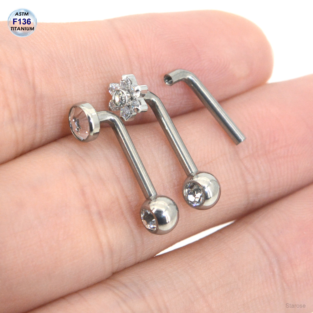 1Pc More Enjoyable Women VCH P - Body Jewelry Vertical Labret recension och pris