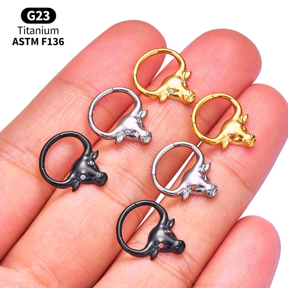 G23 Titanium Clicker Hoop Lot  - Body Jewelry Vertical Labret recension och pris