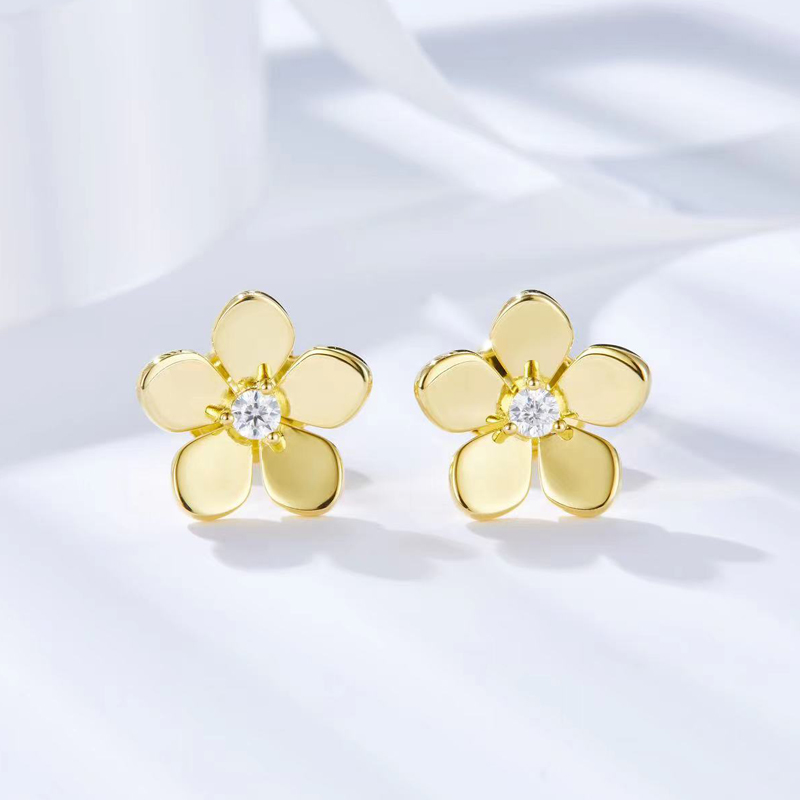 DEZO Yellow Gold Plated 925 St - Body Jewelry Diamond recension och pris