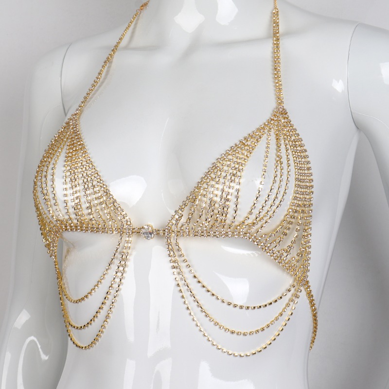 Flash Diamond Breast Chain Rhi - Body Jewelry Diamond recension och pris
