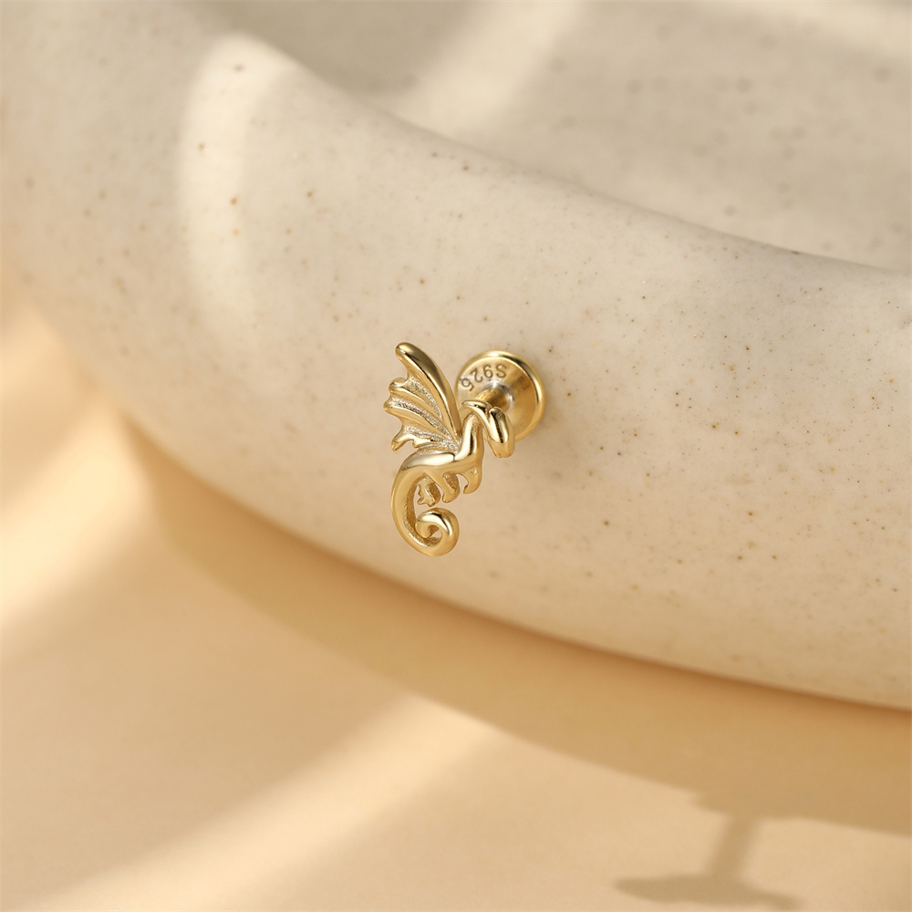 CANNER 925 Sterling Silver Fly - Body Jewelry Flat Back recension och pris