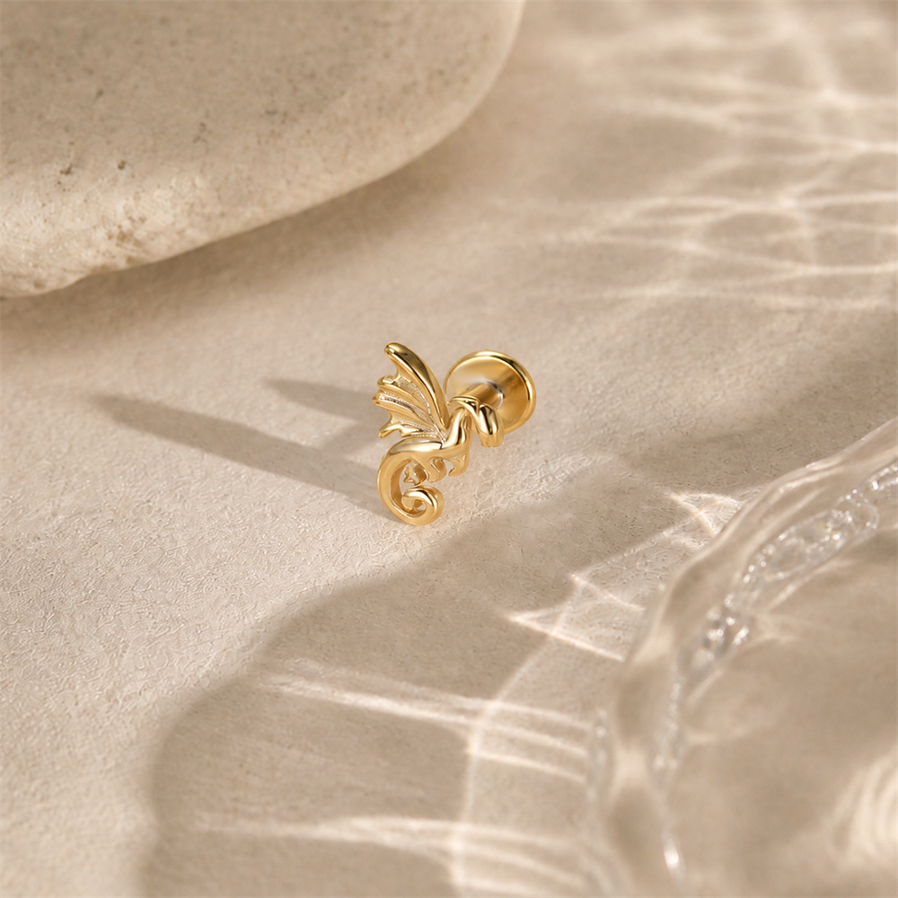CANNER 925 Sterling Silver Fly - Body Jewelry Flat Back recension och pris