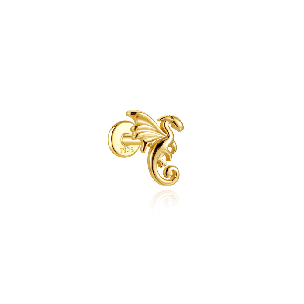 CANNER 925 Sterling Silver Fly - Body Jewelry Flat Back recension och pris