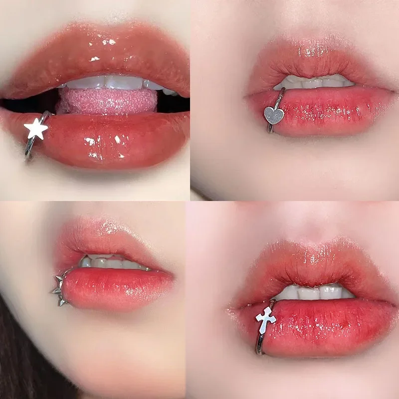 Stainless Steel Lip Ring Hinge - Body Jewelry Vertical Labret recension och pris
