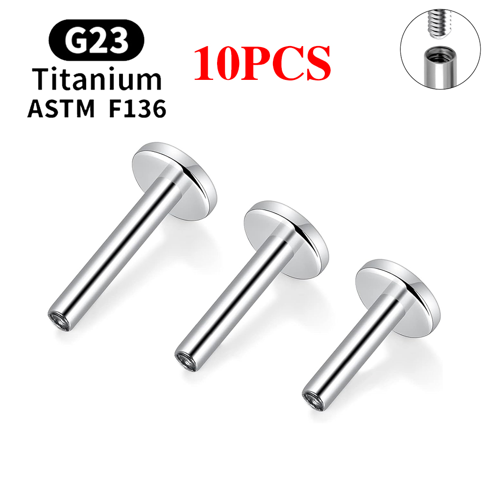 10PCS G23 Titanium Piercing In - Body Jewelry Internally Threaded recension och pris