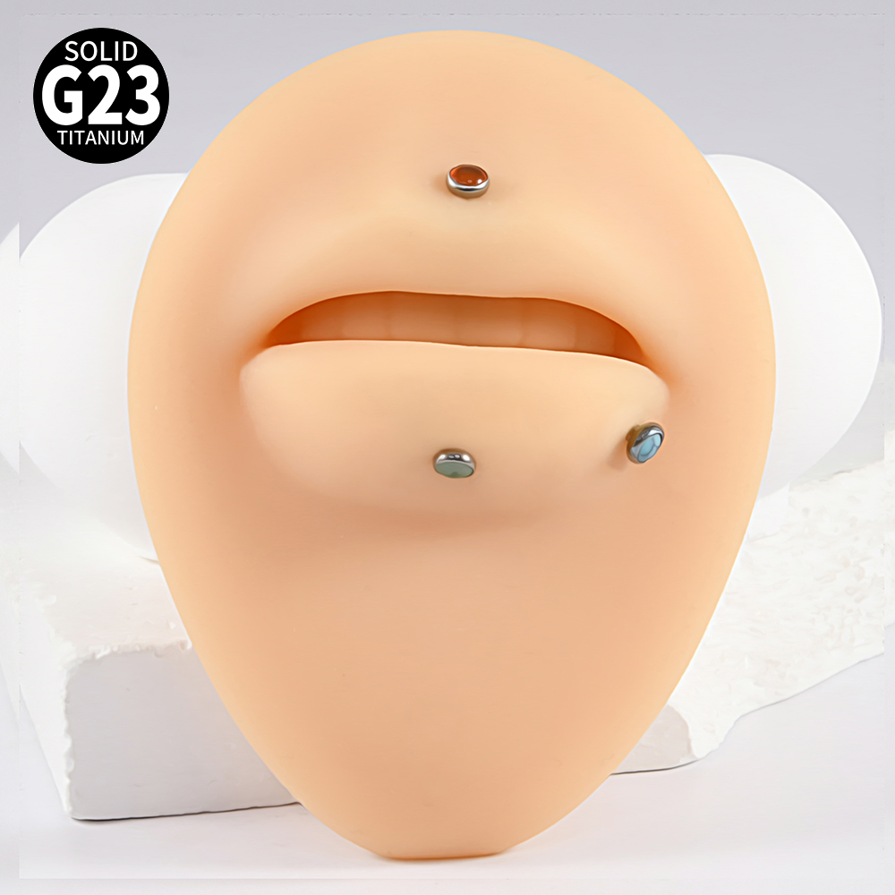 1PC 16g G23 Titanium Crystal&S - Body Jewelry Flat Back recension och pris