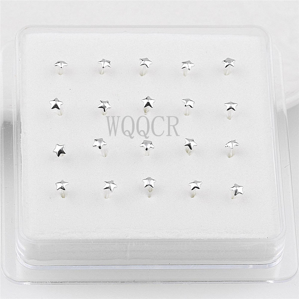 20pcs/box Frosted Surface Star - Body Jewelry Jewelry Box recension och pris