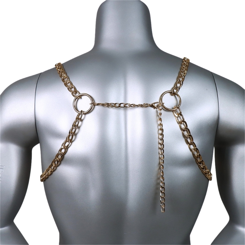 Men's Sexy Metal Body Chest Ch - Body Jewelry Men recension och pris