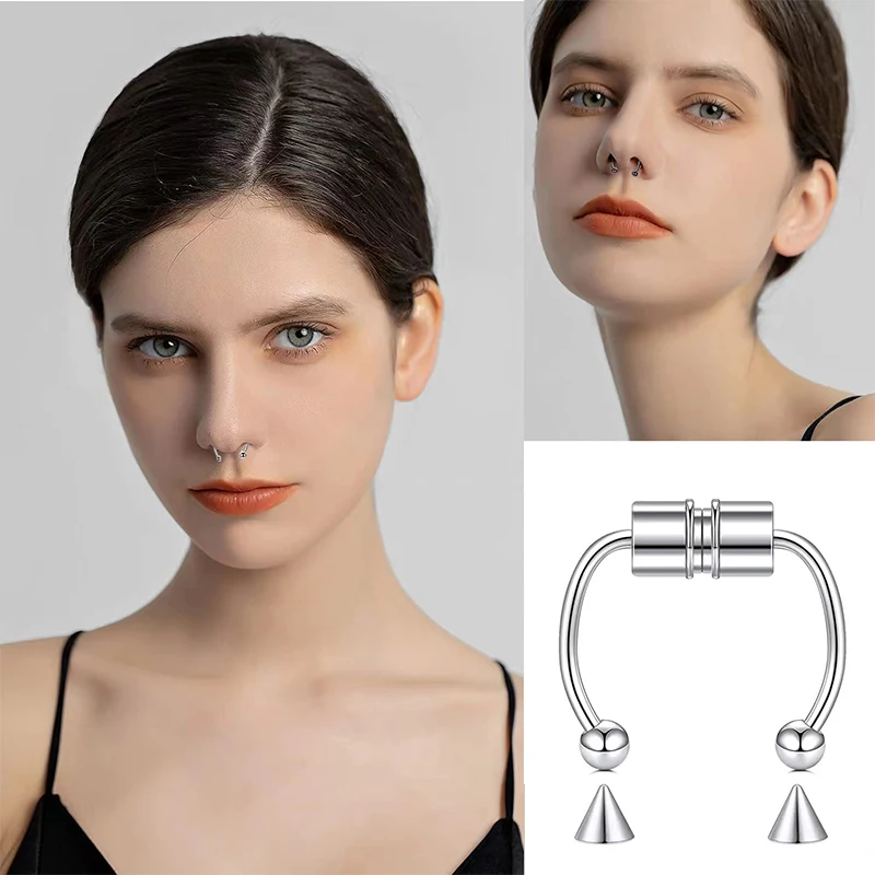 Fake Piercing Nose Ring Hoop S - Body Jewelry Nose Studs recension och pris