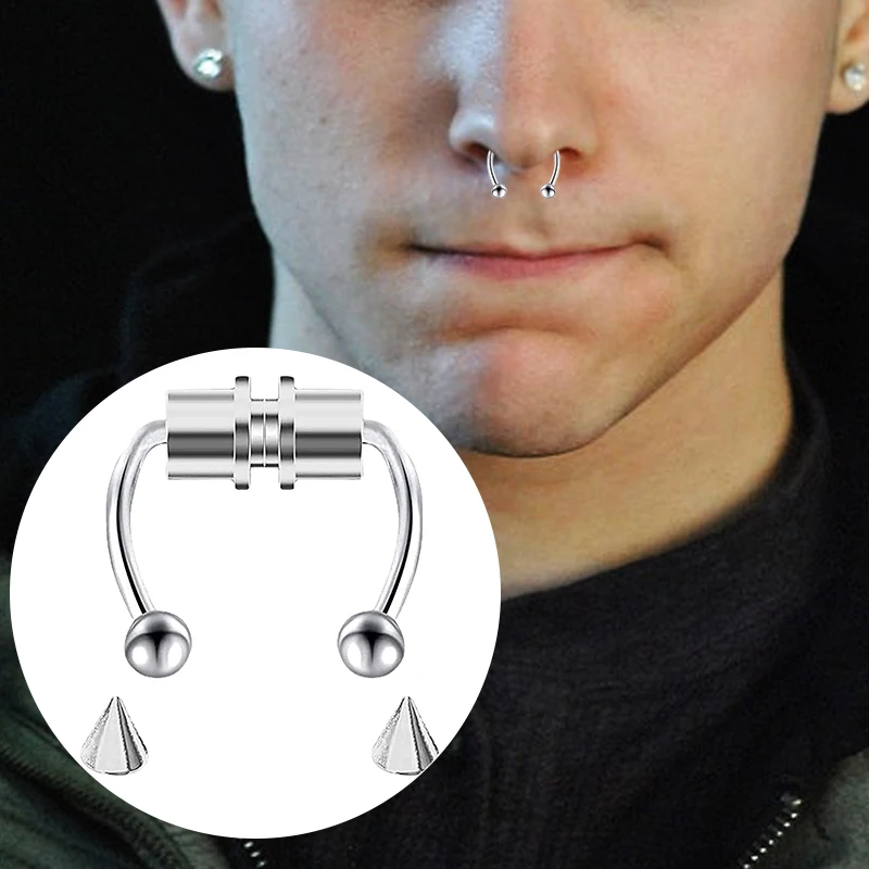 Fake Piercing Nose Ring Hoop S - Body Jewelry Nose Studs recension och pris