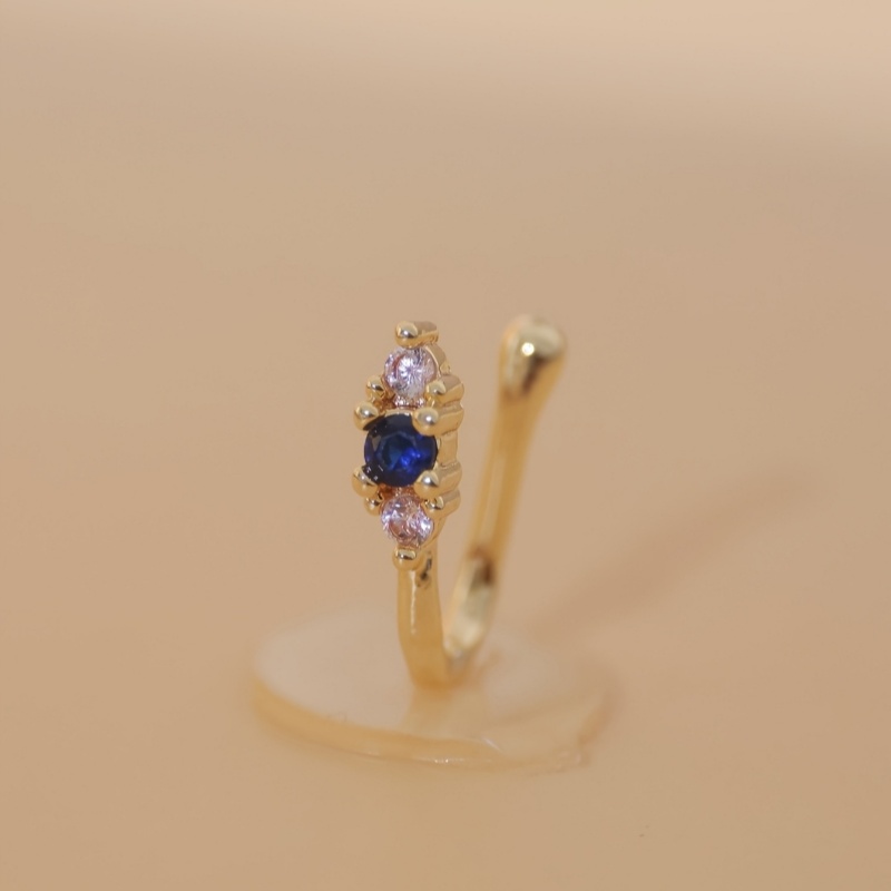 1-piece set of blue zircon nos - Body Jewelry Nose Studs recension och pris