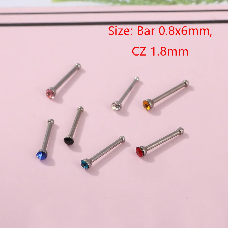 24pcs/box Crystal Nose Ring St - Body Jewelry Jewelry Box recension och pris