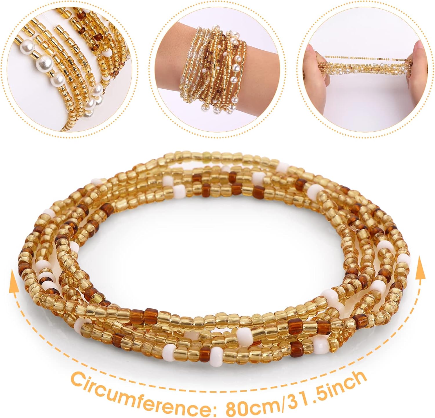 Waist Beads for Women Belly Be - Body Jewelry For Sale recension och pris