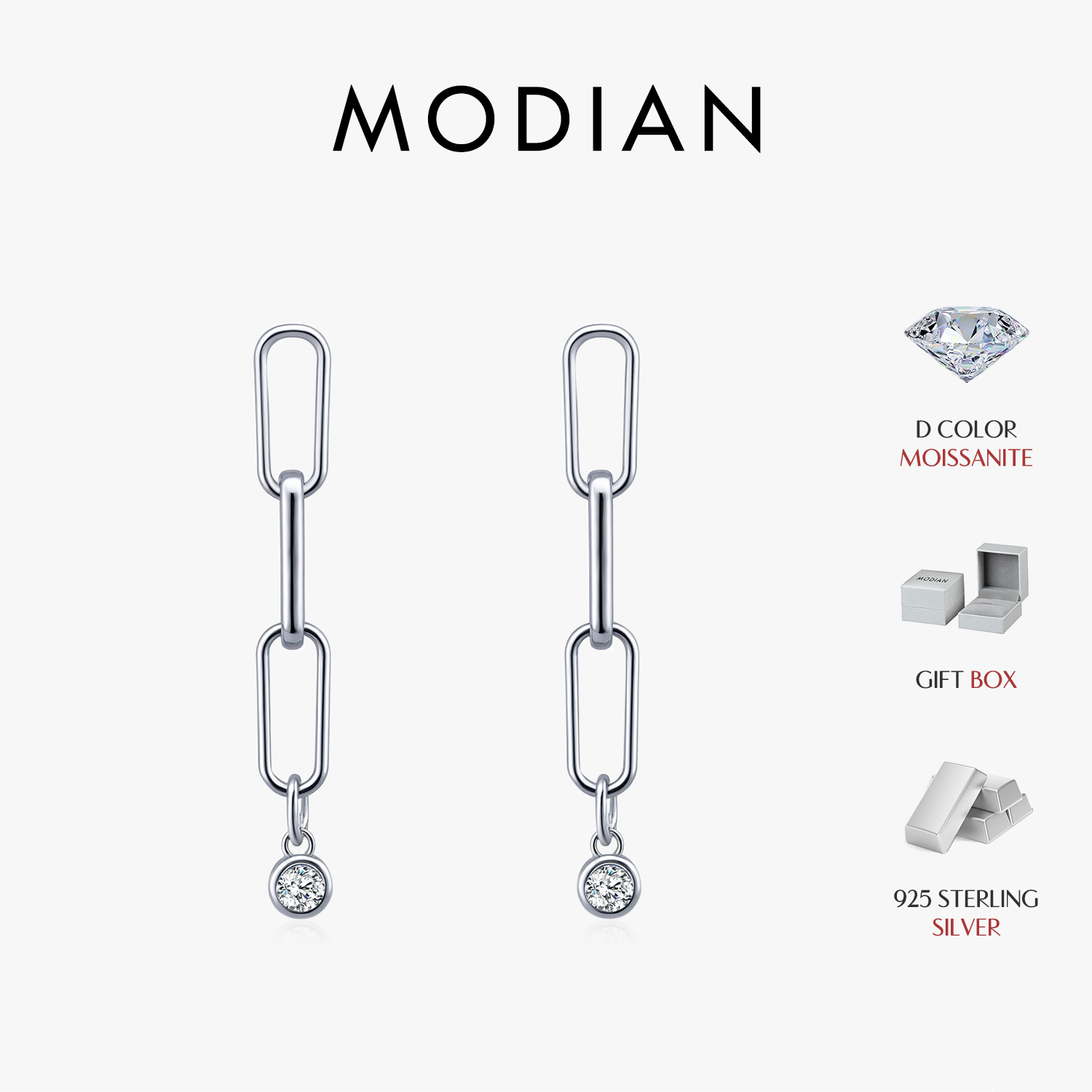 MODIAN VVS1 Clarity D Color Mo - Body Jewelry Diamond recension och pris