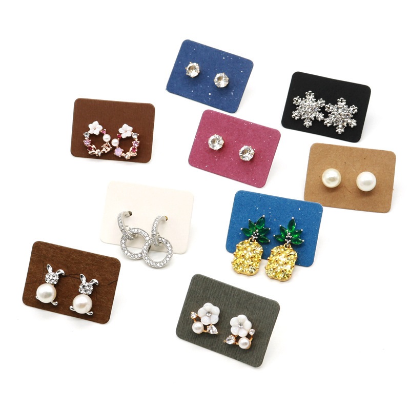 3.5*2.5cm 100Pcs/lot Kraft Pap - Body Jewelry Display recension och pris