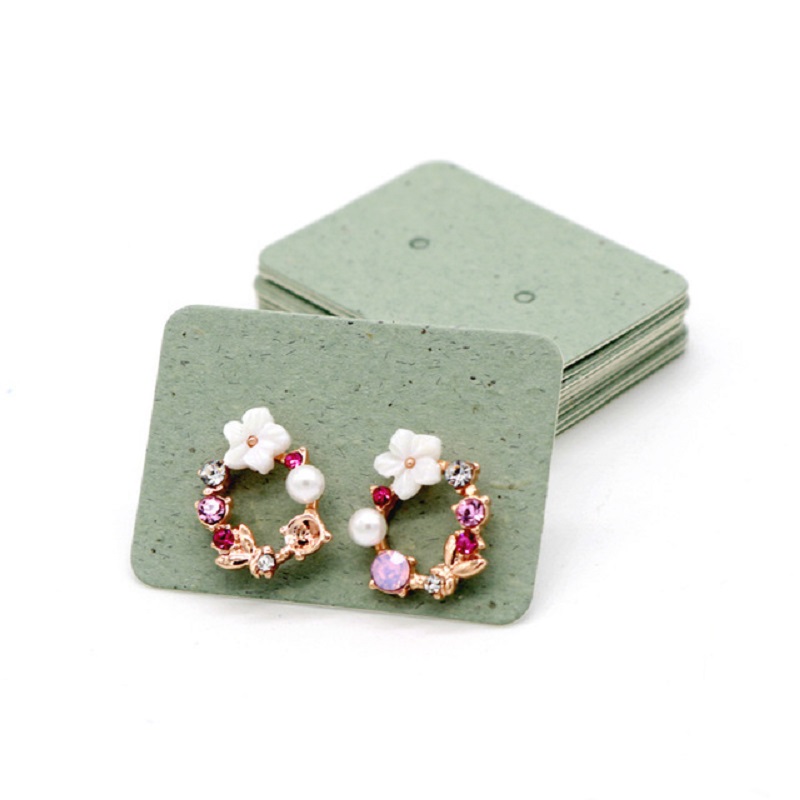 3.5*2.5cm 100Pcs/lot Kraft Pap - Body Jewelry Display recension och pris