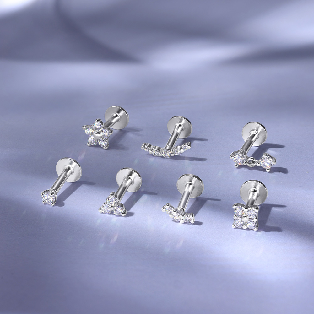 ROXI 925 Sterling Silver Lab-G - Body Jewelry Diamond recension och pris