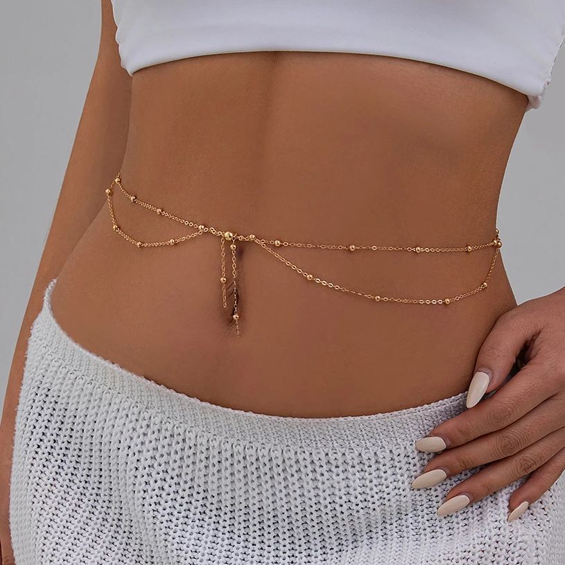 KunJoe Multilayer Gold Color T - Body Jewelry For Sale recension och pris