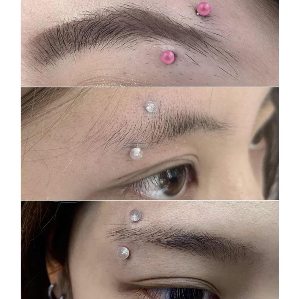 1/18Pcs Set 16G 6/8/10mm Eyebr - Body Jewelry Vertical Labret recension och pris