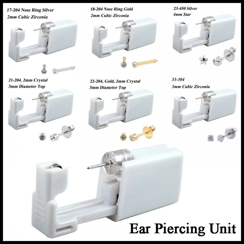 24pcs/Box No Pain Ear Piercing - Body Jewelry Jewelry Box recension och pris