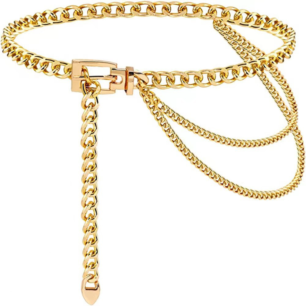 Punk Waist Chain Metal Belt La - Body Jewelry For Sale recension och pris