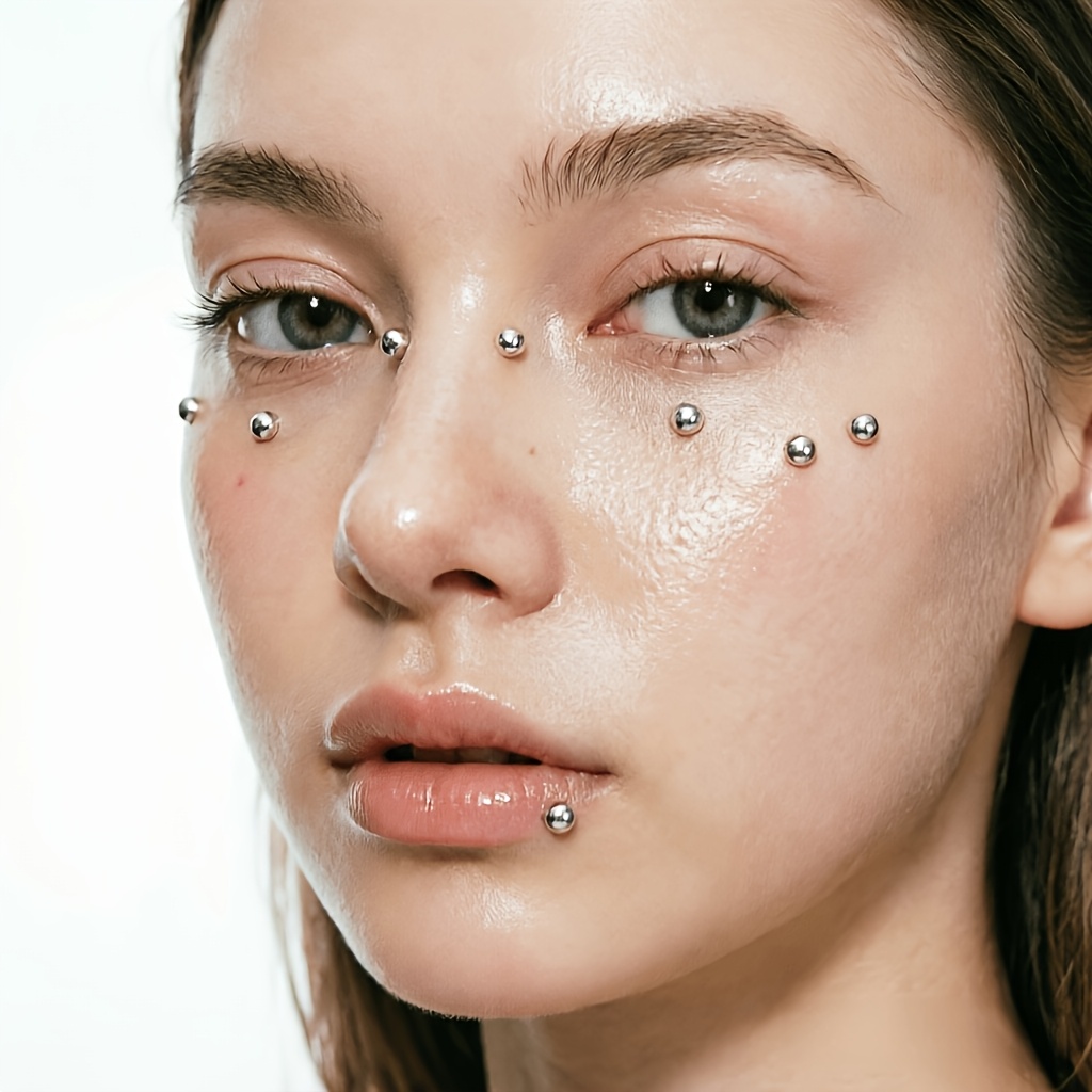 4pcs Set of Piercing-Free Self - Body Jewelry Nose Studs recension och pris